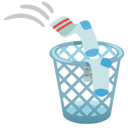 socks and wastebasket