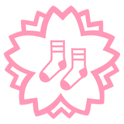 socks and white flower