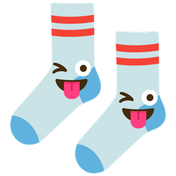 Socks and Winking face with tongue