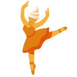 Soft ice cream and Ballet shoes