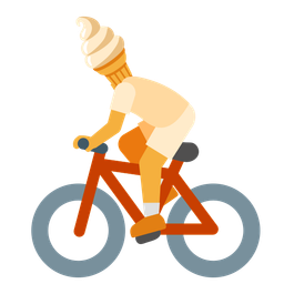 Soft ice cream and Bicycle