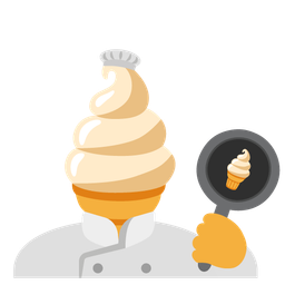 Soft ice cream and Cooking