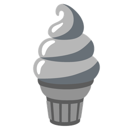 Soft ice cream and Grey heart