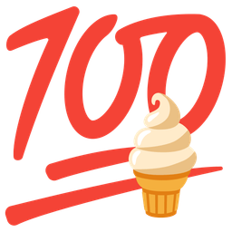 Soft ice cream and Hundred points