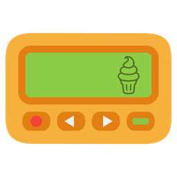 Soft ice cream and Pager