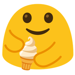 Soft ice cream and People hugging