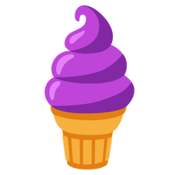 Soft ice cream and Purple heart