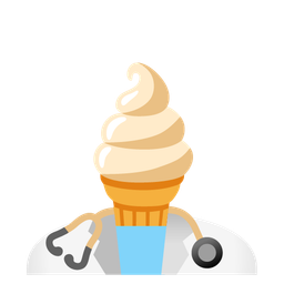 Soft ice cream and Stethoscope