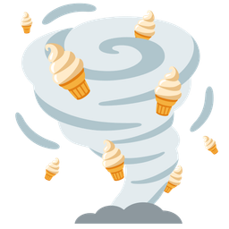 Soft ice cream and Tornado