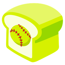 softball and bread