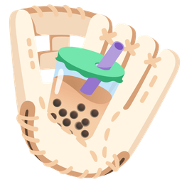 softball and bubble tea