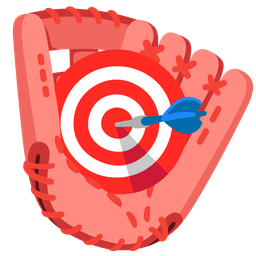 softball and bullseye