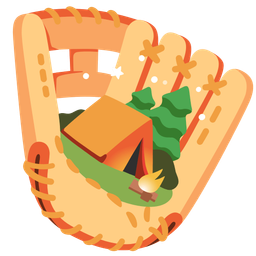 softball and camping