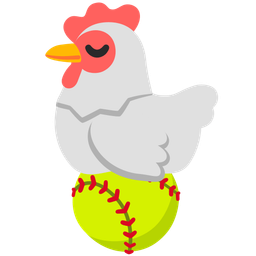 softball and chicken
