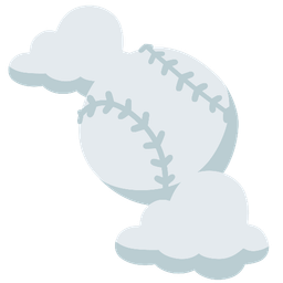 softball and cloud