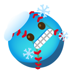 softball and cold face