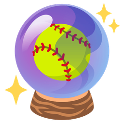 softball and crystal ball