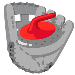 softball and curling stone