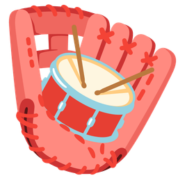 softball and drum