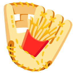 softball and french fries