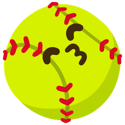 Softball and Kissing face with smiling eyes