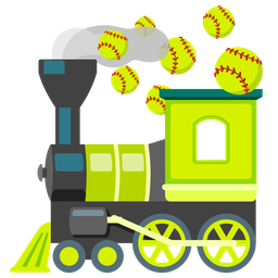 softball and locomotive