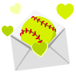 softball and love letter