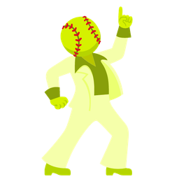 softball and mirror ball