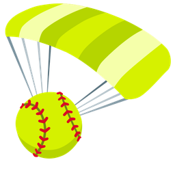 softball and parachute