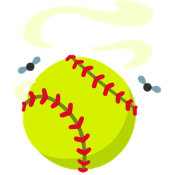 softball and pile of poo