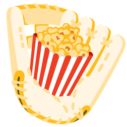 softball and popcorn