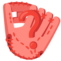 softball and red question mark