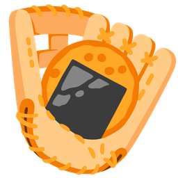 softball and rice cracker