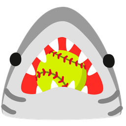 softball and shark