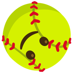 Softball and Upside-down face