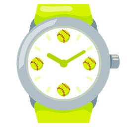 softball and watch