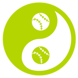 softball and yin yang