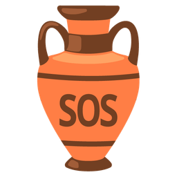 SOS button and amphora