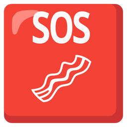 SOS button and bacon