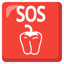 SOS button and bell pepper