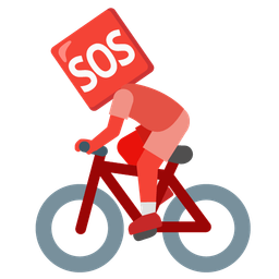 SOS button and bicycle