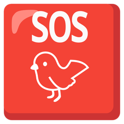 SOS button and bird