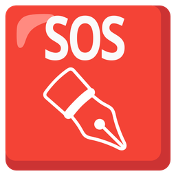 SOS button and black nib