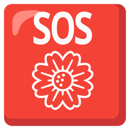 SOS button and blossom