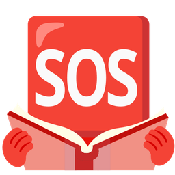 SOS button and books