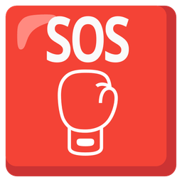 SOS button and boxing glove