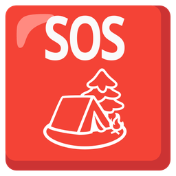 SOS button and camping