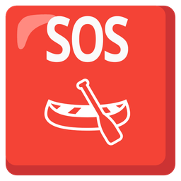 SOS button and canoe