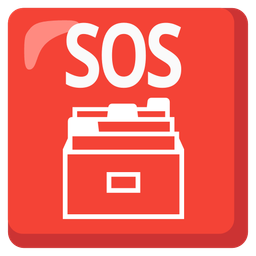 SOS button and card file box