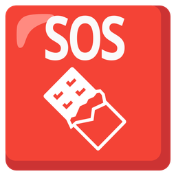 SOS button and chocolate bar